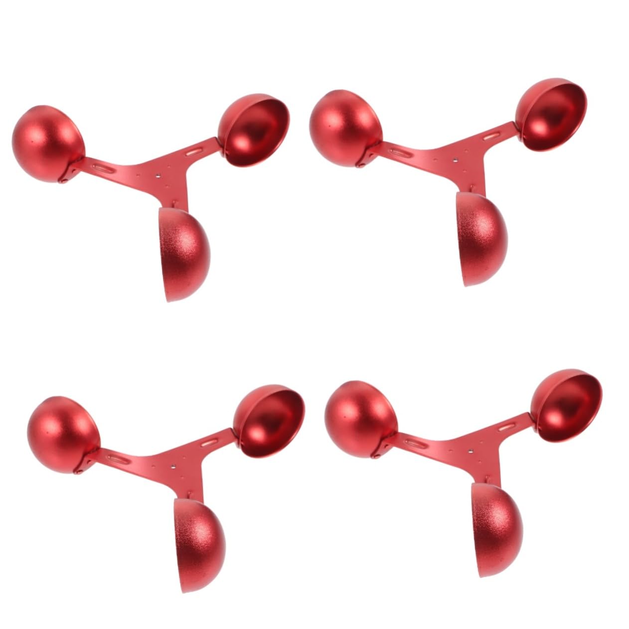 Gatuida 4 Pièces Accessoires Pour Anémomètres Outil Anémomètre Tasses Appareil De Mesure Du Vent Indicateur De Vitesse Du Vent Remplacement Rouge Alliage D'aluminium