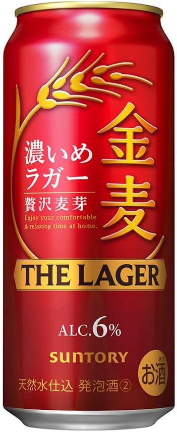 サントリー 金麦 ザ・ラガー ケース 350ml×24 | ヤマダウェブコム 金麦 ザ ラガー 6度 [缶] 500ml x 48本[2ケース販売][サントリー 発泡酒 ビール 日本 KTUCL]