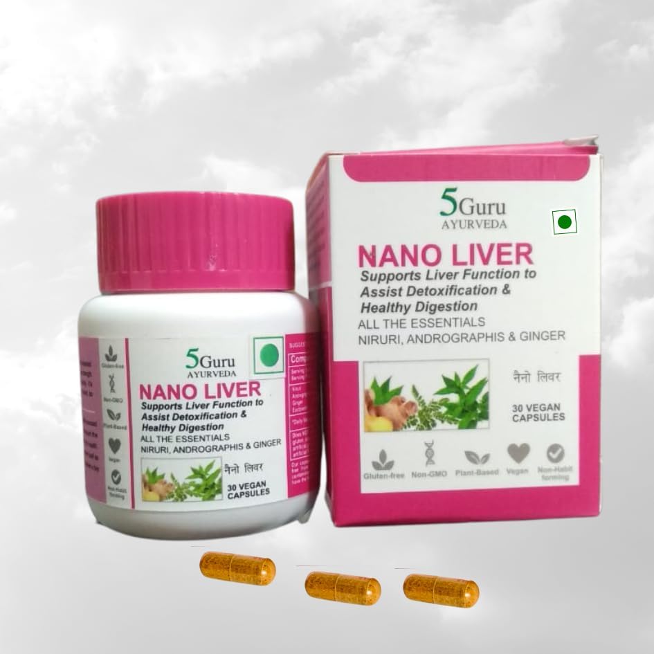 Suma Nutrition Nano Liver Health Capsules -30 Count | Promote Liver Health | Support Diestion | Ayurvedic Medicine | Liver Support | Gluten-Free