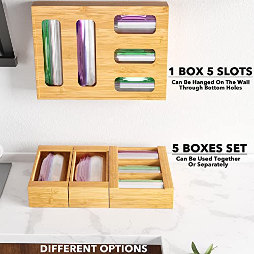 Organizador de bolsas de cocina SpaceAid para cajón de galón y sándwich 7