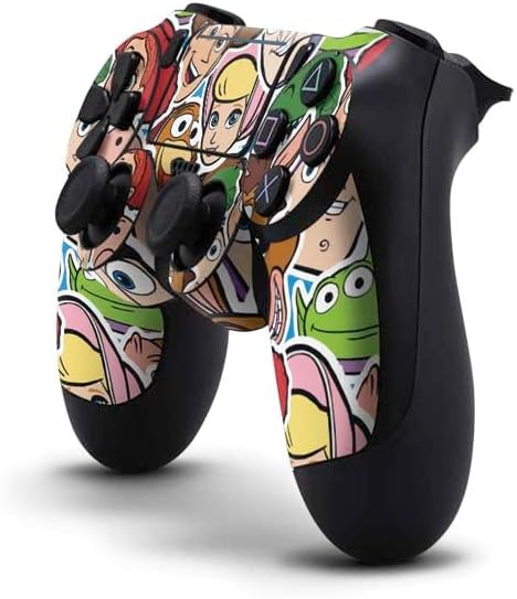 Vista 32 de Skinit Calcomanía para juegos compatible con PS4 Pro/Slim Controller, diseño oficial de Disney Toy Story Alien Collage