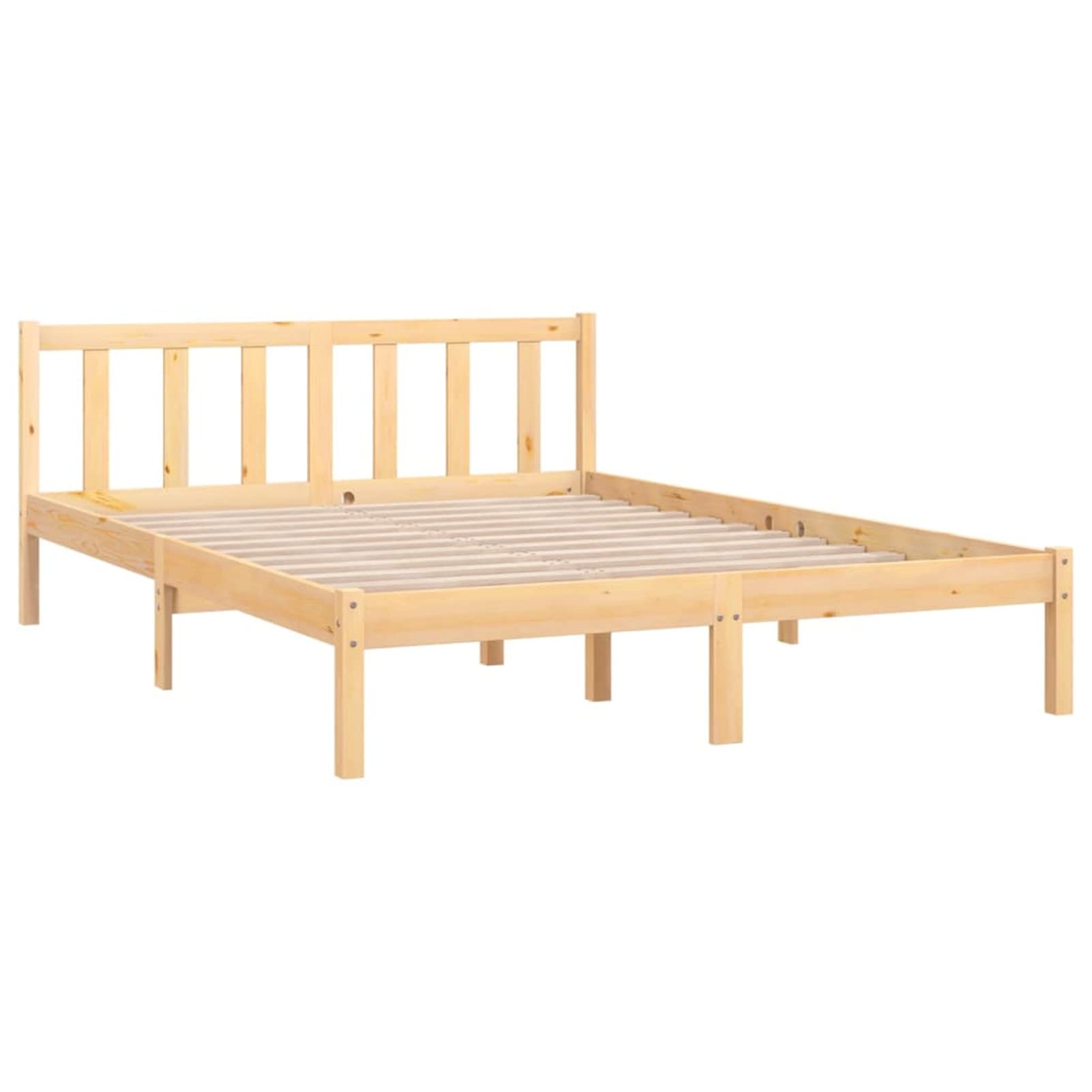 Rantry Letto in legno massiccio con testiera, rete a doghe matrimoniale/letto singolo, letto per ragazzi e ragazzi, 160 x 200 cm, per camera da letto, camera degli ospiti