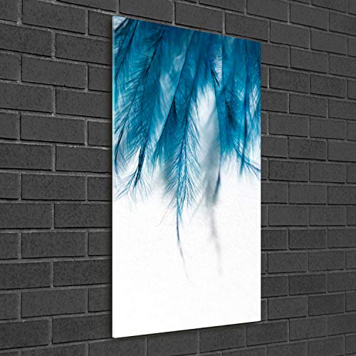 Déco mural derrière le plastique acrylique bleu tableau 50x100 - 3