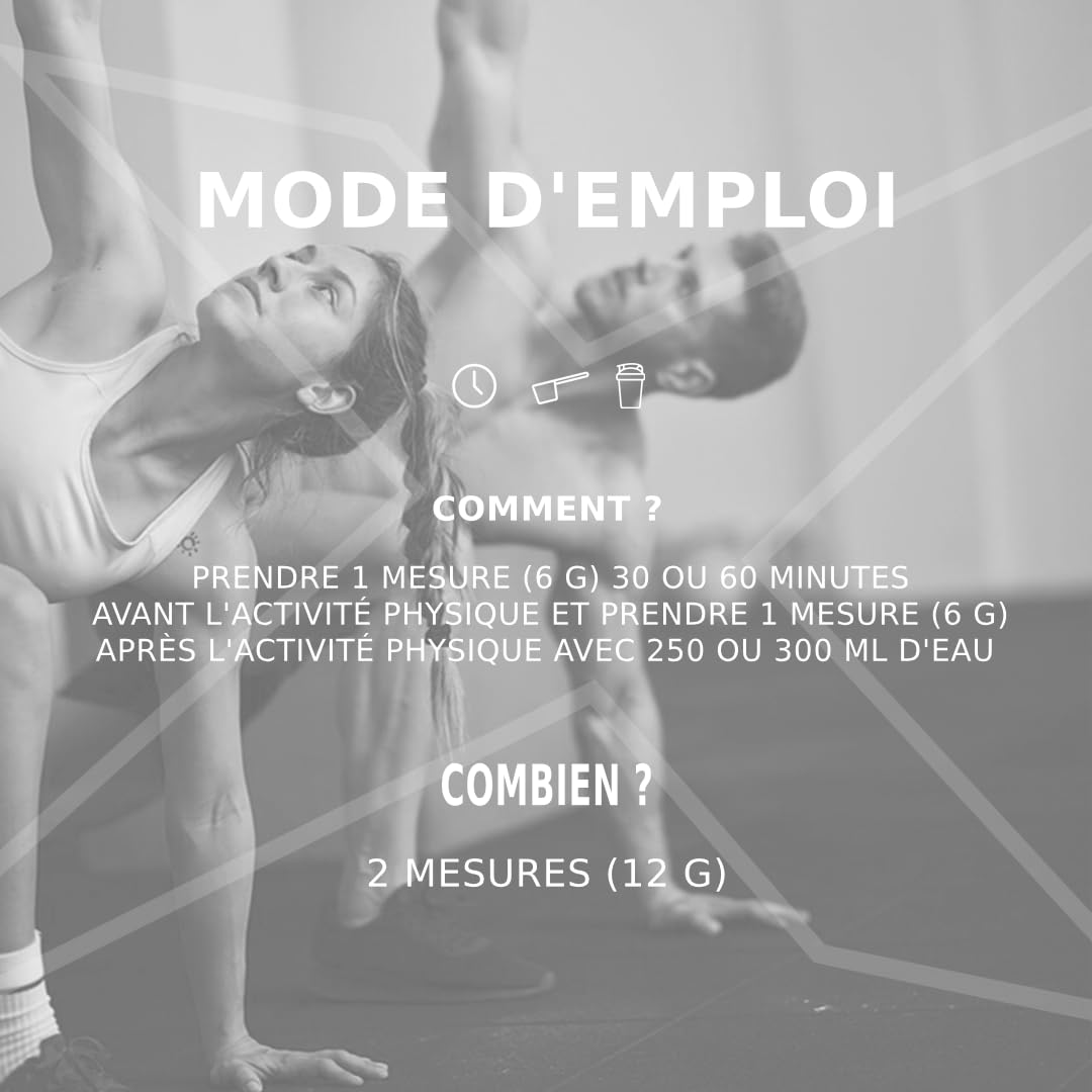 AMIX BCAA Glutamina - Réduit le Catabolisme Musculaire et Facilite la Récupération Post-formation - Idéale pour les Athlètes - Fruits de la Forêt - 300 gr