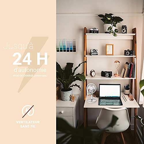 Villages de Provence Tragbarer Faltbarer ausziehbarer Lüfter - Schwarz - Image 7