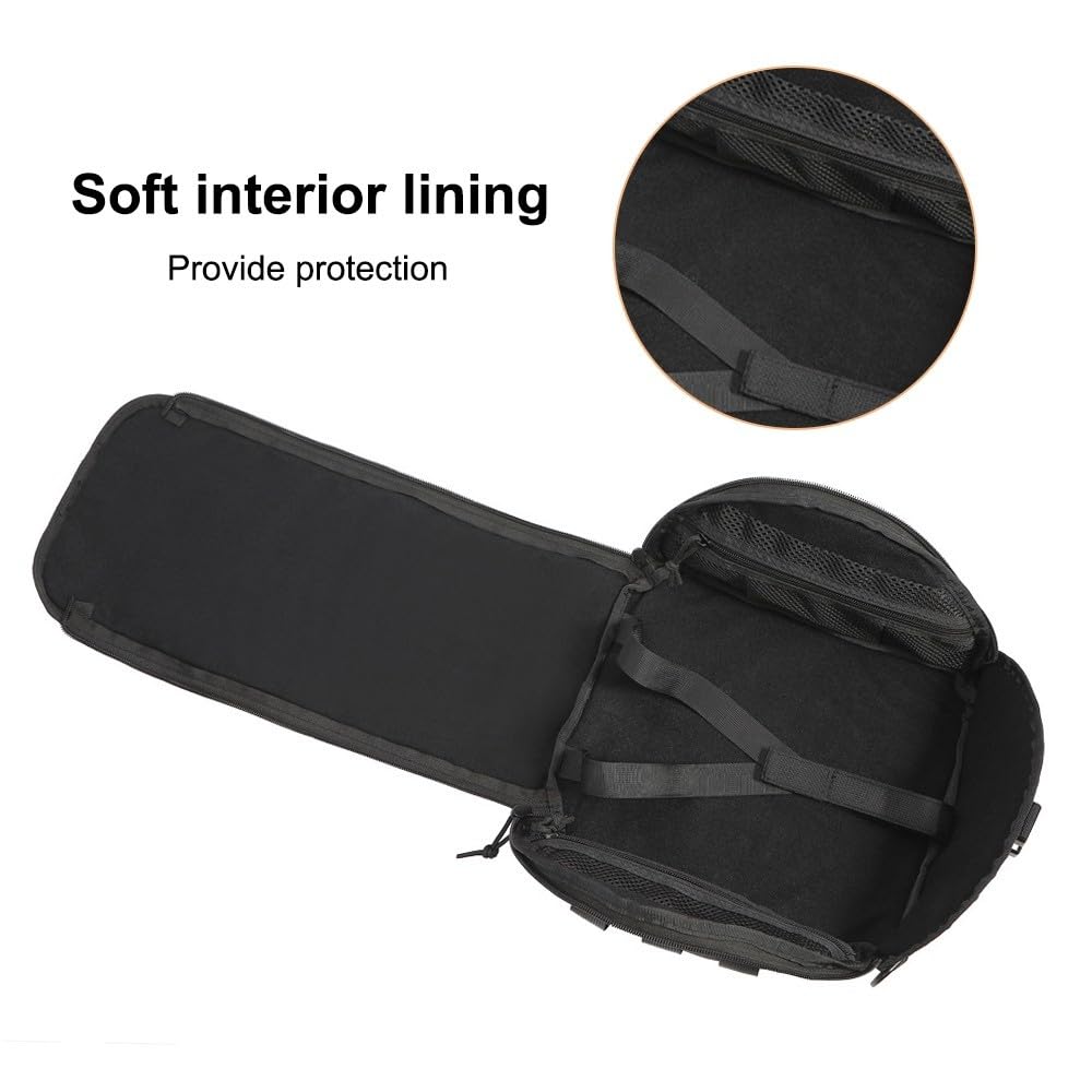 Bolsa para casco deportivo, ligera, antiarañazos, para casco Molle, Airsoft, bolsa de almacenamiento acolchada para deportes, caza, tiro, combate