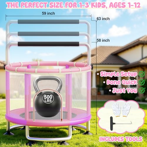 43% Off 60" Toddler Trampoline for Kids 1-12 with Code - Image 7