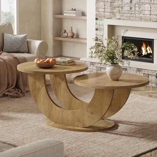 Tribesigns 46-inch Round Coffee Table