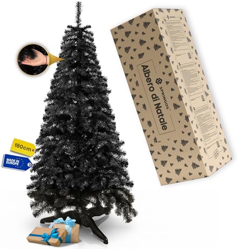 Alberi di natale in offerta , quali sono i migliori in tutte le misure (ed anche già addobbati ed innevati!) Springos Albero di Natale artificiale 180 cm – Albero di Natale...