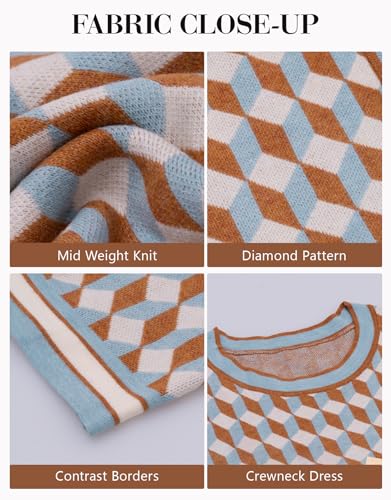 Kedera Womens Sleeveless Sweater Dress 2025 Crewneck Knitted Business Casual Winter Dress Old Money Holiday Party Outfit2