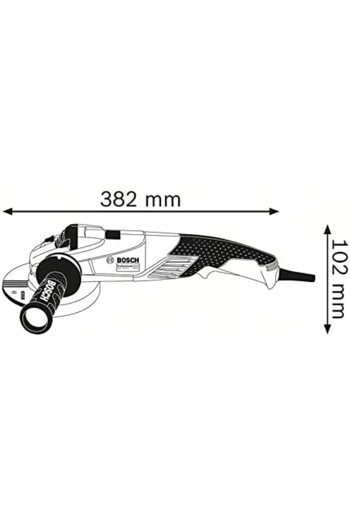 Bosch Professional: szlifierka kątowa GWS 18-150 L (1 800 W, średnica tarczy 150 mm, kołnierz mocujący, nakrętka mocująca, klucz oczkowy, osłona, rękojeść dodatkowa)