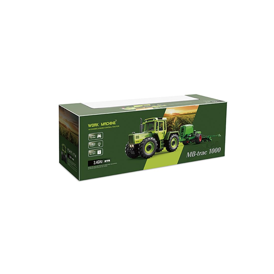 Tractor RC a escala 1:24, sistema de 2,4 GHz con 10 frecuencias