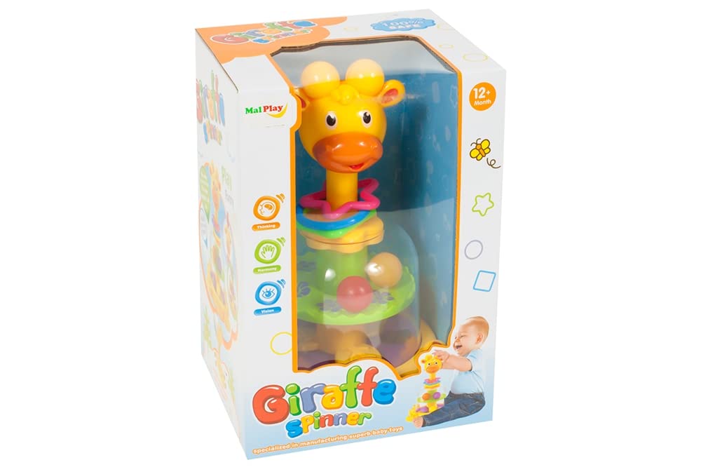 MalPlay 5901924206323 Bączek Żyrafka ,żółty