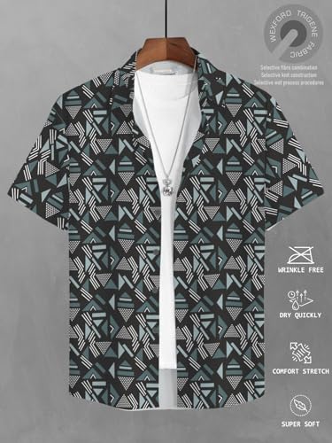Image of BULLMER Trendy Regular Fit Printed Causal Shirt for Men - Pack of 1