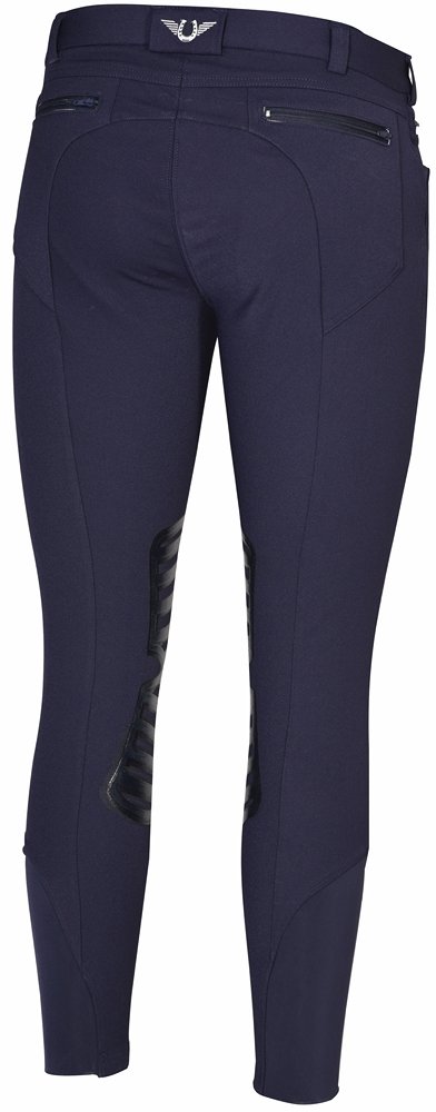 TuffRider Sawyer Knee Patch Mens Breeches Navy