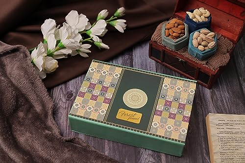 Image of Forest Found Dry Fruit Gift Box (240 gram) | Dry fruits Gift Hamper Celebration Pack For Festival |Almonds, Cashews And Pistachios