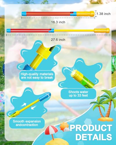 LQYoyz 3 Pack 16.5'' Water Gun, Squirt Gun for Kids & Adults - image 6