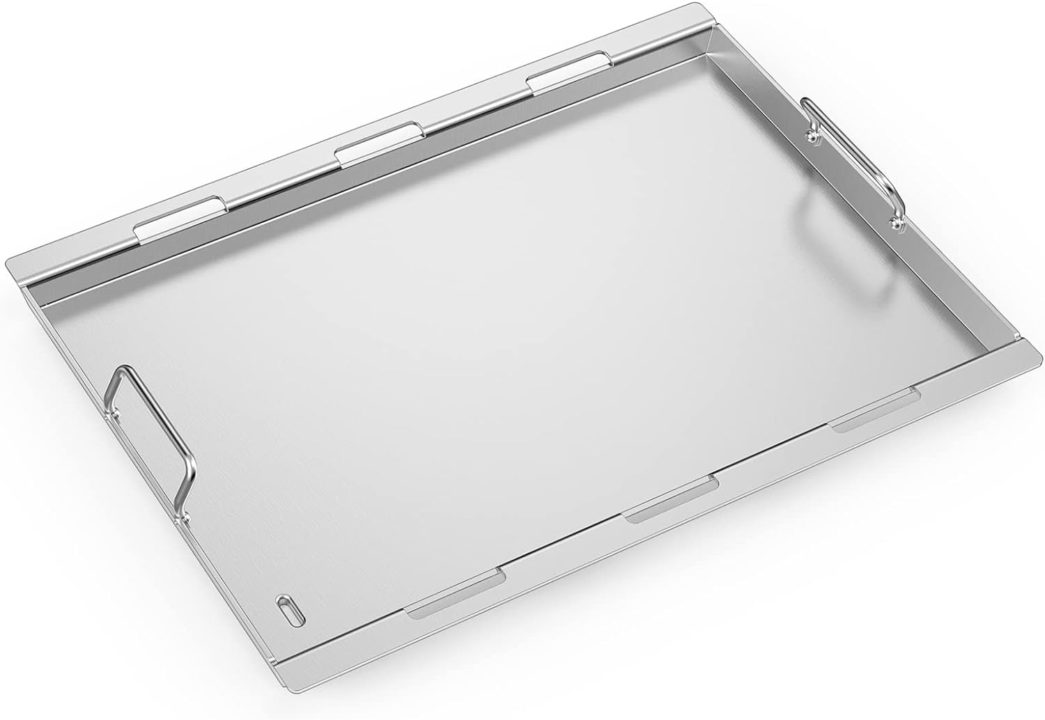 Onlyfire Flat Top Griddle Plancha for Weber Genesis II 300 Series Gas Grills, Stainless Steel Full-Size Griddle Insert with Detachable Handle for Weber Genesis II & II LX 310 315 335 340, Genesis 325s
