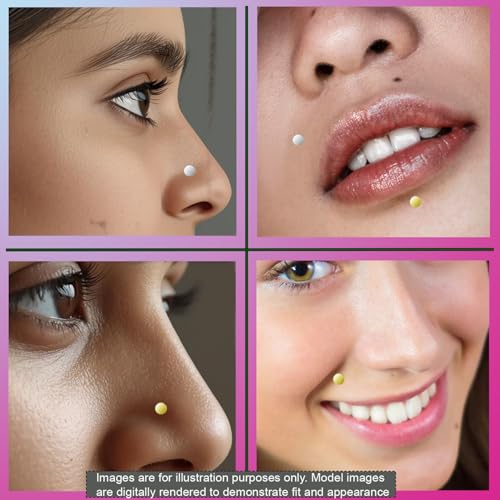 Image of AZTAZ Titanium G23 Flat disc 4mm and 3mm top on Labret 16g 4mm Labret Base. Internally Threaded, High Polished and Hypoallergenice Jewellery.