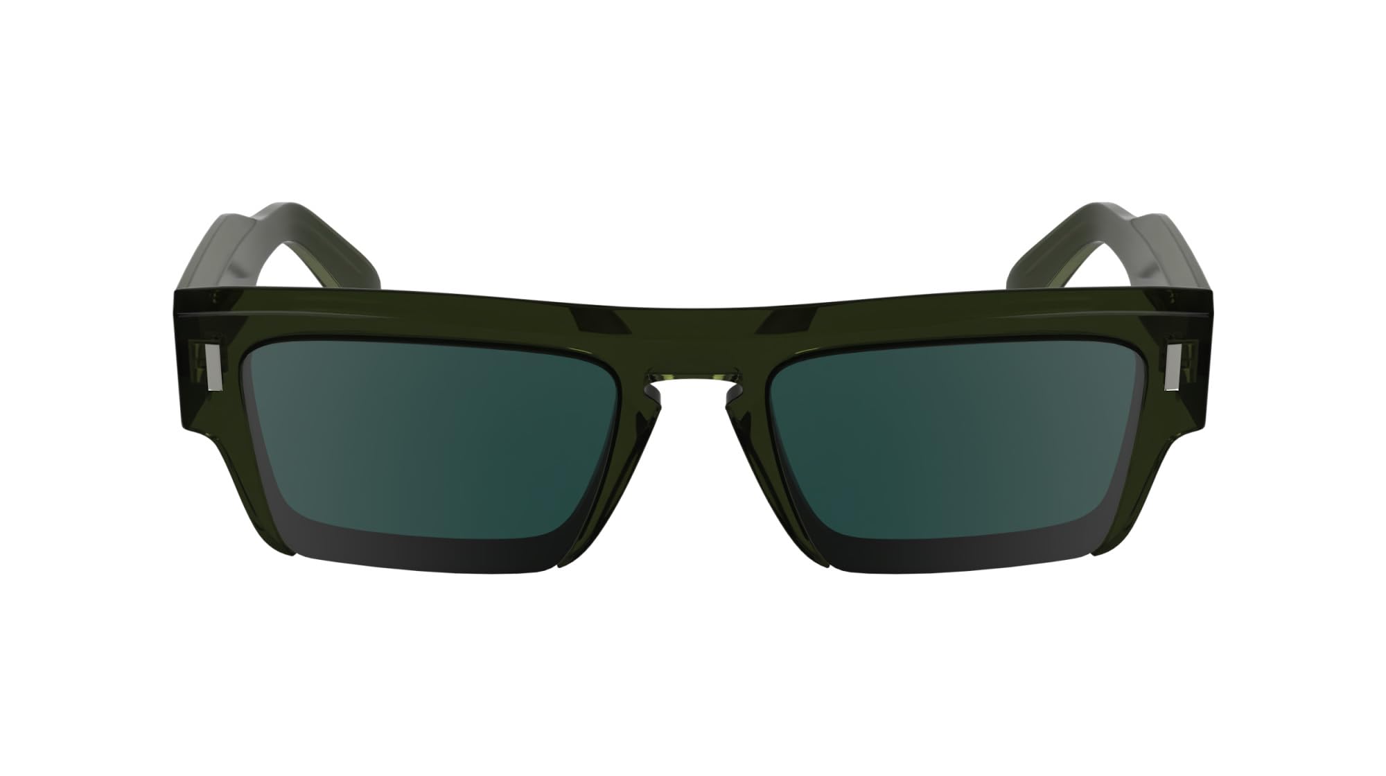 Calvin Klein Men's Sunglasses CK24532S - Khaki with Solid Petrol Lens