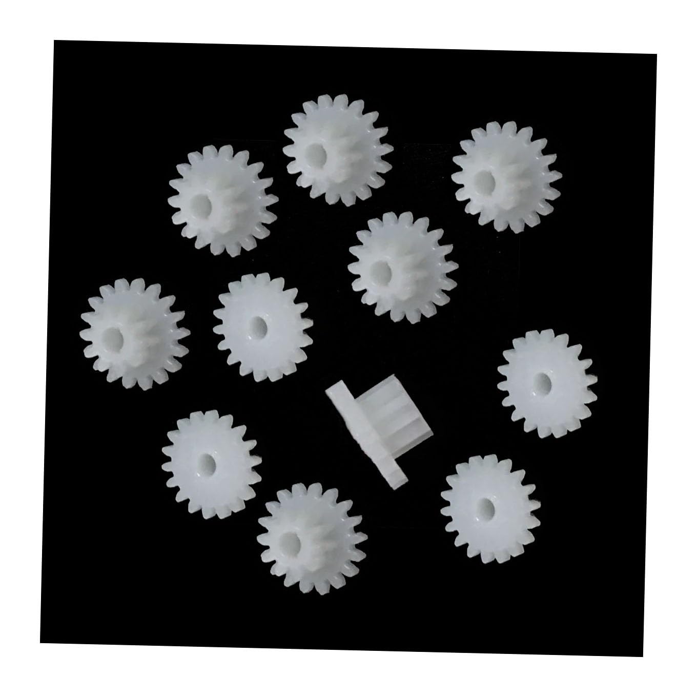 Shaft Pinion 10pcs Plastic Double Layer Gear 30122A 2mm Tight Fit Gear Wheel 0.5 Module 12 Teeth 30 Teeth Dual Gear 1.95mm Bore Motor Transmission