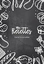 Download Mes Recettes | Carnet à compléter: Cahier pour 100 recettes, 18x25cm, noir ardoise & blanc PDF