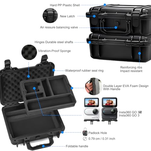 Funda rígida impermeable Lekufee para Insta360 GO 3S miniatura 3