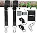 Leanking 2 PCS Tree Swing Straps Tree Swing Hanging Kit Holds Max 2000 LB with Two Heavy Duty Carabiners (Stainless Steel) for Swing Seat, Plank, Camping Hammock (5ft)