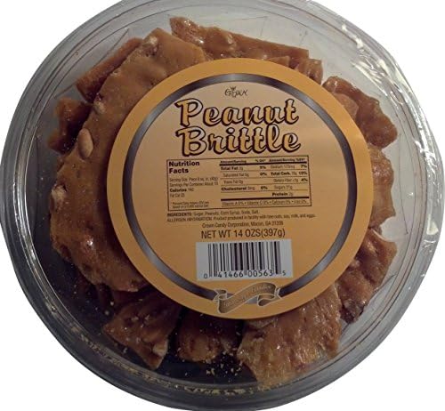 Peanut Brittle Candy- Crown Candy 14 oz (397g)