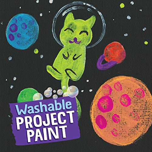 Crayola 10 Count Washable Neon Paint Colors - Image 12 thumbnail