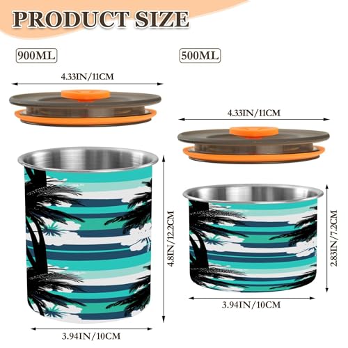 Envase Hermético para Café de Acero Inoxidable 500ml miniatura 3