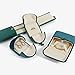 FSwinder fashion simple high-end velvet jewelry box: double open, soft lining, essential for Valentine's Day proposal (Grey, four-piece box 19 * 19 * 4cm)