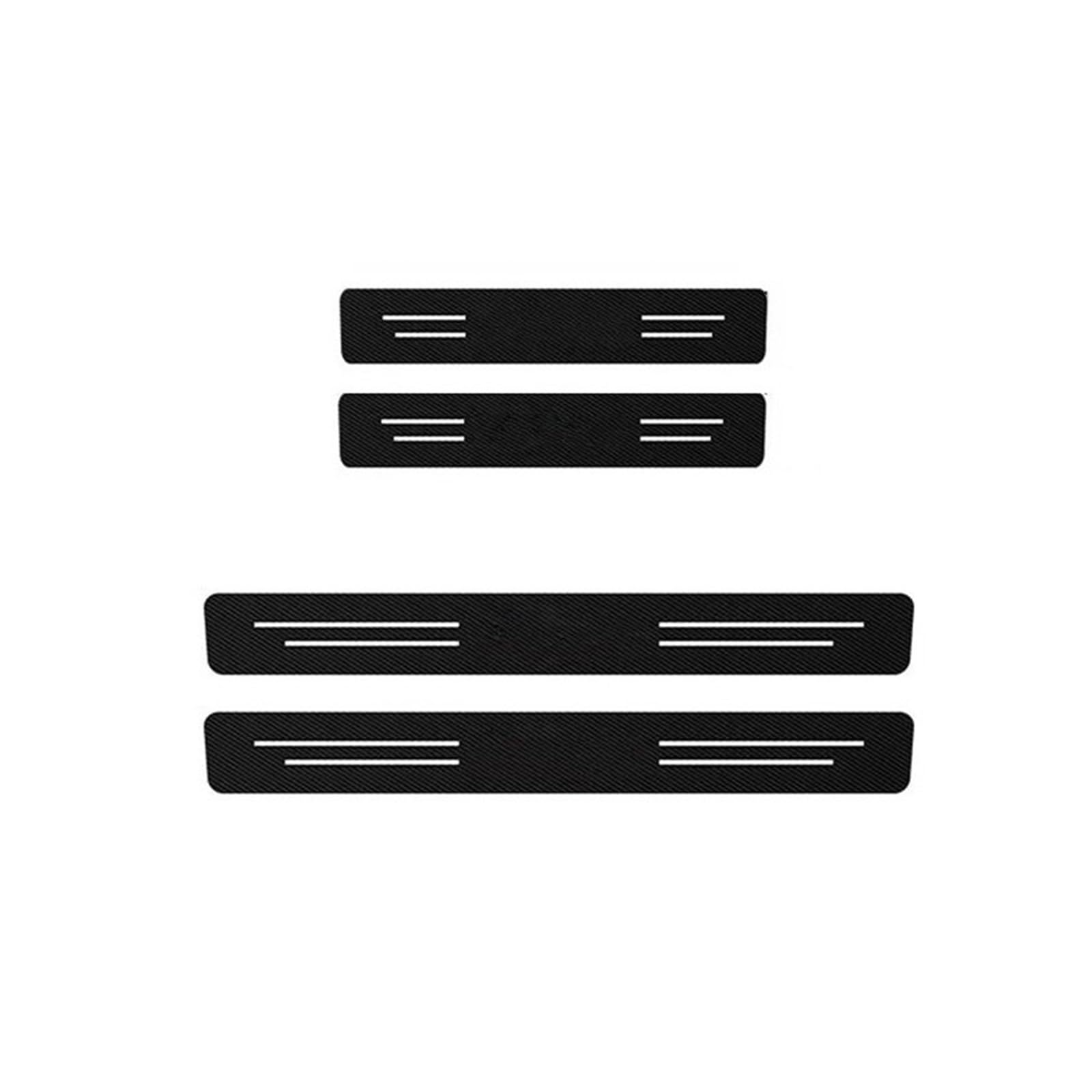 4pcs Car Door Sill Threshold Plate Decals Stickers for Volvo for Rdesign T6 AWD S40 S60 S90 XC40 for XC 60 XC90 V40 V50 RESPUNEKBAH