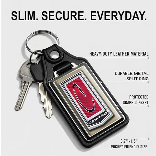 Image of Brotherhood Car Key Chain for Camaro - Classic Models Keychain for Men and Women Gift Key Ring - Tan - 2nd Gen 71-73