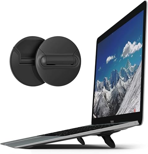 sincetop - Soporte portátil para ordenador portátil para escritorio, pies de teclado ergonómicos, almohadilla de refrigeración plegable para sincetop - Soporte portátil para ordenador portátil para escritorio, pies de teclado ergonómicos, almohadilla de refrigeración plegable para