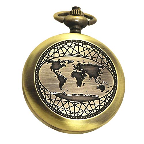 Yalatan Brújula de Reloj de Bolsillo de Bronce Retro, brújula de Pulido de galvanoplastia de aleación de Zinc portátil abatible Duradera, Mini brújula de Reloj para Hombres para Escalar Viajes