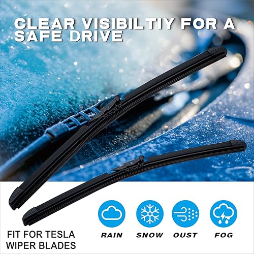 Image of Windshield Wiper Blades 18 inch+28 inch Fit For 2016-2020 Tesla Model X (Set of 2)