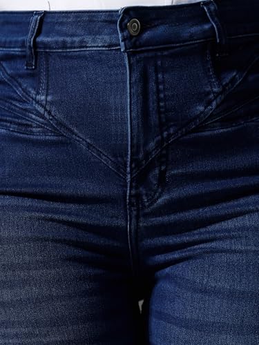 Image of Miss Chase A+ Women's Bootcut High Rise Regular Length Stretchable Denim Jeans