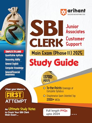 SBI Clerk Junior Associates Customer Support Main Exam (Phase II ...