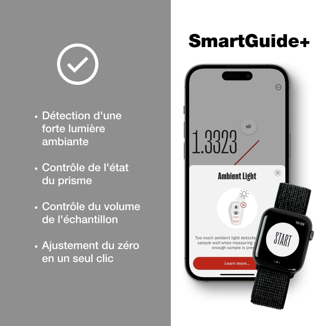 SmartRef by Anton Paar – Réfractomètre numérique pour brassage bière, vinification, fermentation, café TDS, miel, sirop d’érable, aquariums | Sucre, Brix, salinité, Plato, densité (SG)
