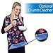 RMS 3 Pack Adult Bib Washable Reusable Waterproof Clothing Protector with Optional Crumb Catcher and Vinyl Backing 34