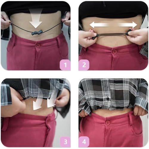 2Pcs Adjustable Crop Tuck Band - Elastic Shirt Stays Belt for Women, Stylish Tops & Sweater Tuck Tool to Transform Your Look4