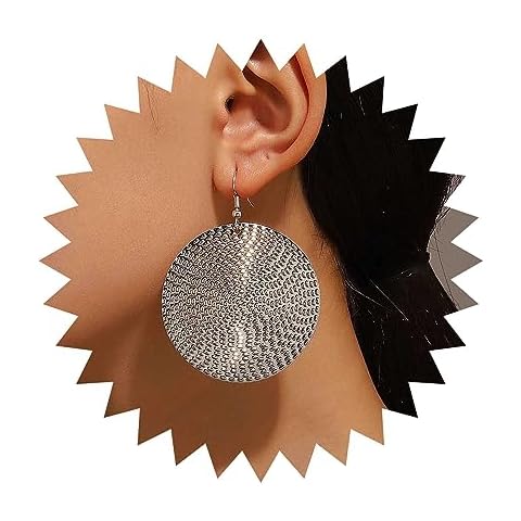 Yheakne Silver Disc Earrings Cover