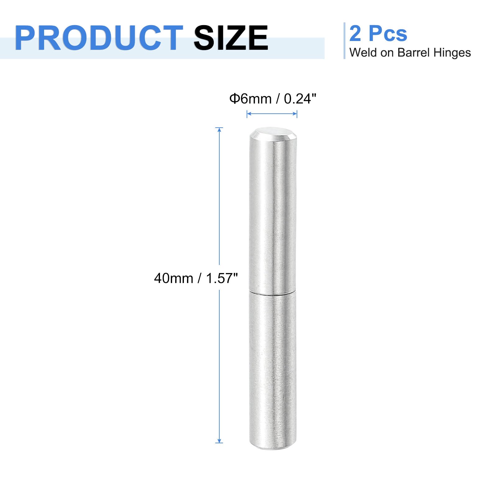 20Pz Cerniere A Saldare Per Cancelli E Porte - Acciaio Carbonio, 60x11.5x10mm - Foto 5