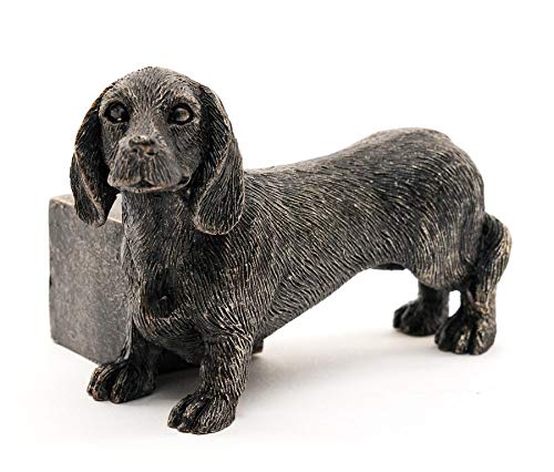 Potty Feet Dachshund Figures Plant Pot Feet - Planter Support - Handmade Decorative Ornaments - 3pcs, Bronze, 10cm x 7.5cm x 5.3cm - Image 2