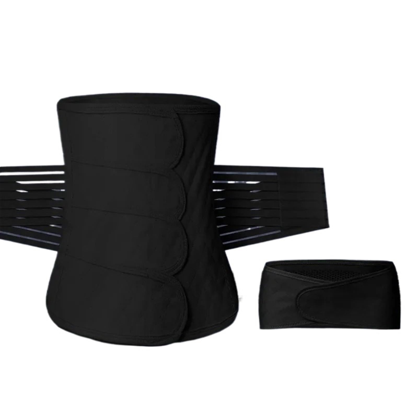 L6NqIAG Postpartum Tummy Belt Waist Trainer Body Shaper Shapewear Women Tummy Belt Elastic Band Postpartum Belly Band(4202-bk,M)