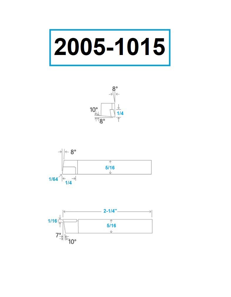 hhip Hartmetallbestückt Point Werkzeug Bits (verschiedene Größen: 1/10,2 cm – 3/10,2 cm), 16 inches, 1