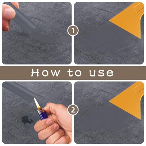 TPTGIAR Laminat Reparaturset, 5 Stück Parkett Reparaturset, Holzkitt aus Wachs, Gemischte Farben Fliesen Reparaturset, Holz Reparaturset mit Schaber für Bodenbeläge Möbel Holzwände