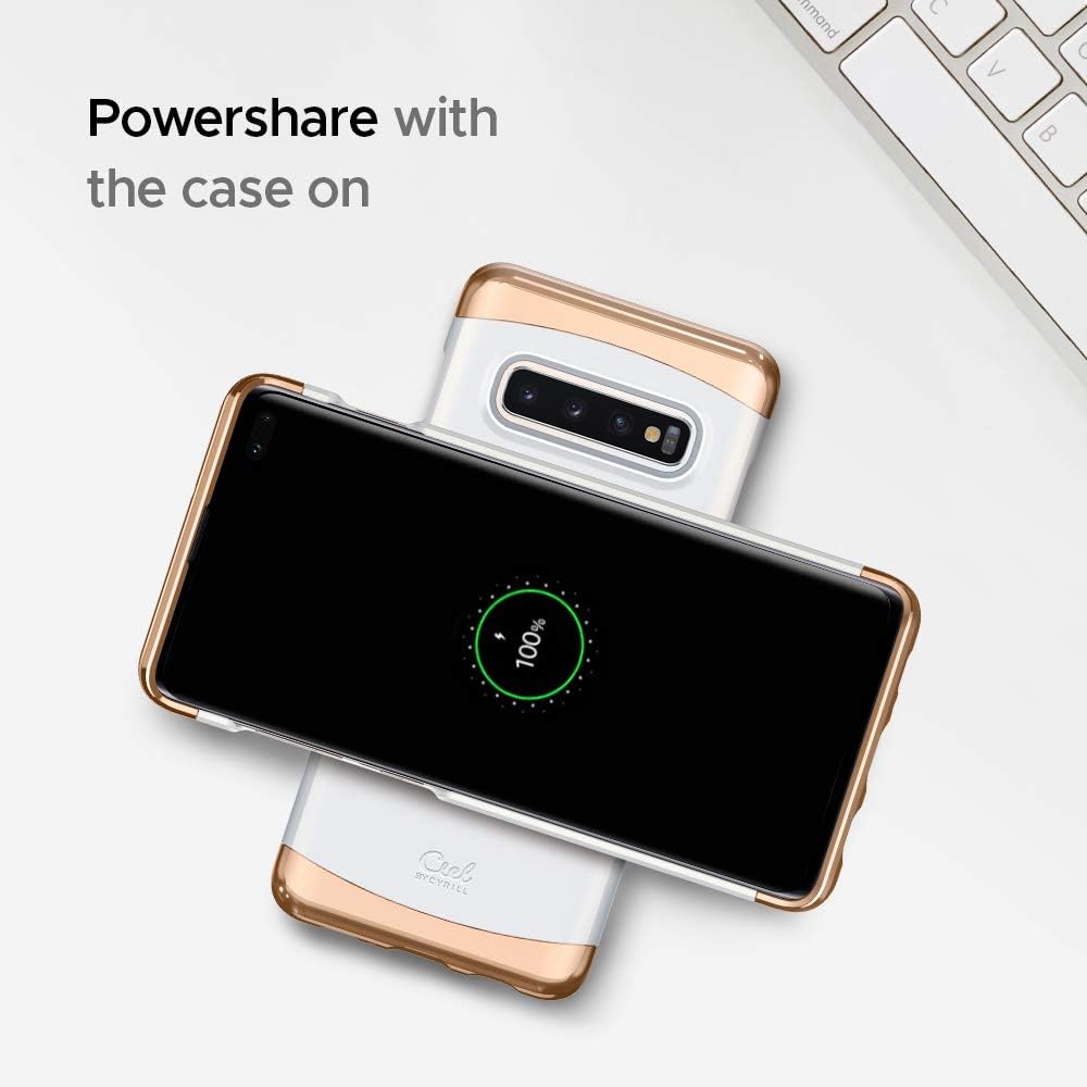 CYRILL Ciel [Colene Collection] Designed for Samsung Galaxy S10 Plus (2019) Case - Pearl White