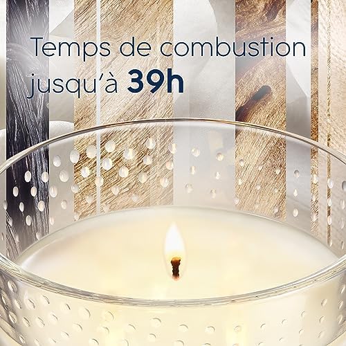 Glade Bougie Vegan Longue Durée Parfum Infusé Huiles Essentielles